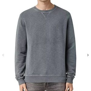 AllSaints Wilde Crew Sweatshirt Medium Washed Blue